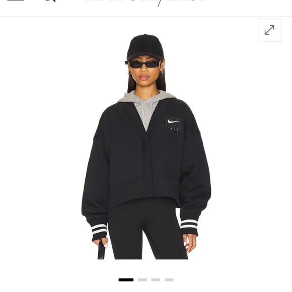 NEW Nike Women's Phoenix Fleece Over-Oversized Graphic Cardigan - Picture 1 of 4